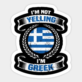 Greek Greece Flag Athens Sticker